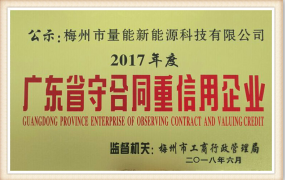 廣東省守合同重信用企業